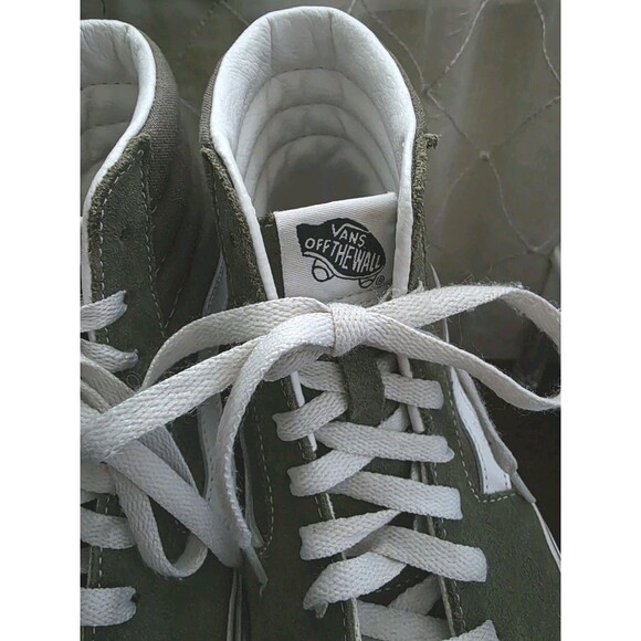 Unisex Moss Green Canvas/Suede Lace Up VANS 751505 Off The Wall US M 7 W 8.5 SB1 - Picture 2 of 13